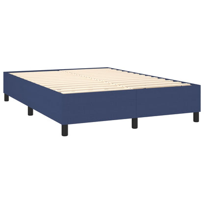 Boxspringbettgestell Blau 140x190 cm Stoff