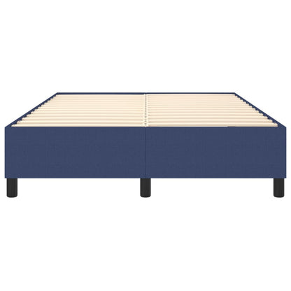 Boxspringbettgestell Blau 140x190 cm Stoff