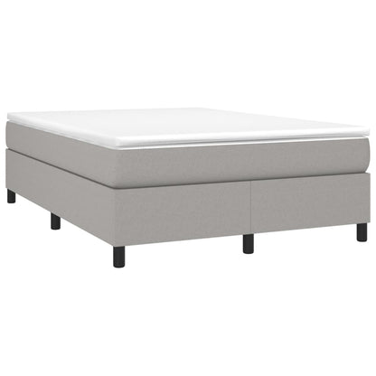 Boxspringbettgestell Hellgrau 140x200 cm Stoff
