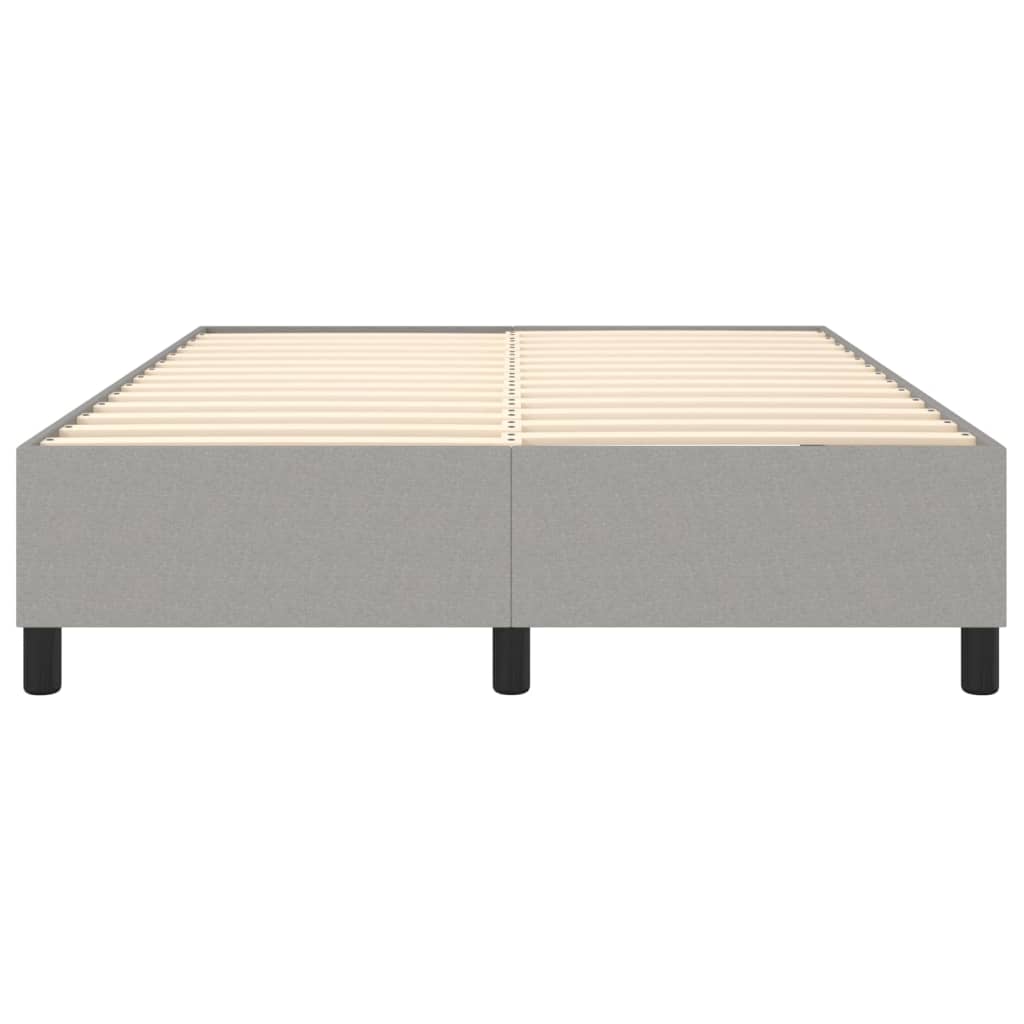 Boxspringbettgestell Hellgrau 140x200 cm Stoff