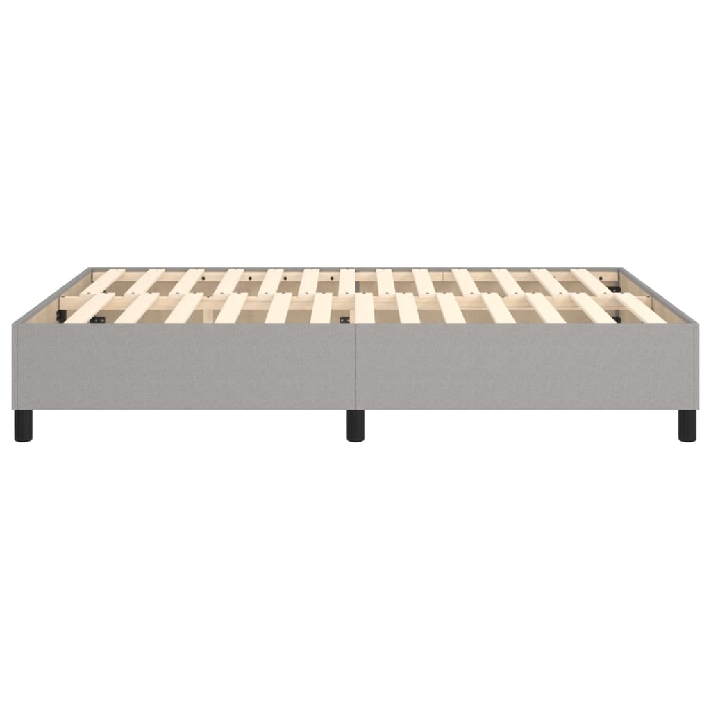 Boxspringbettgestell Hellgrau 140x200 cm Stoff