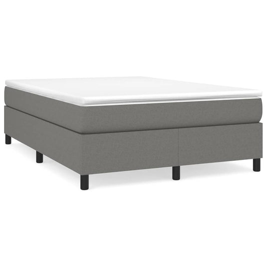 Boxspringbettgestell Dunkelgrau 140x200 cm Stoff