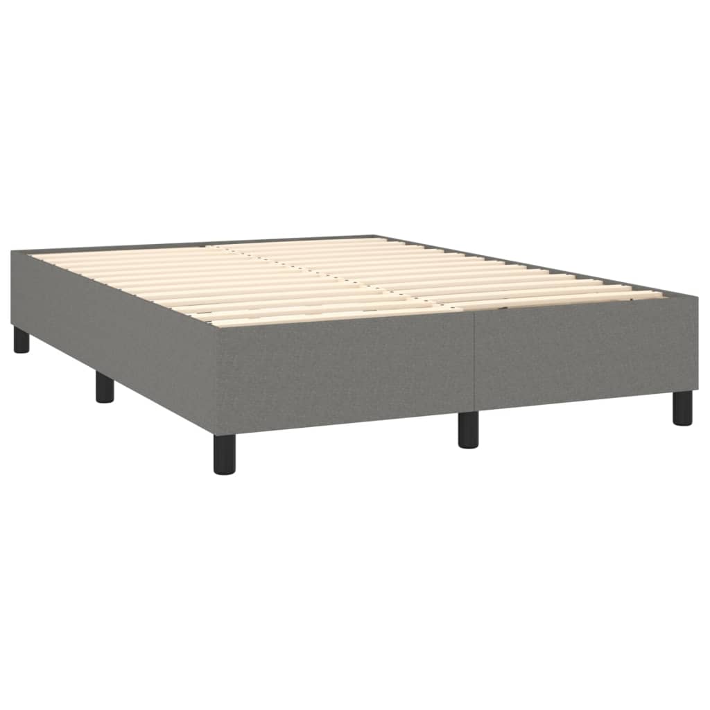 Boxspringbettgestell Dunkelgrau 140x200 cm Stoff