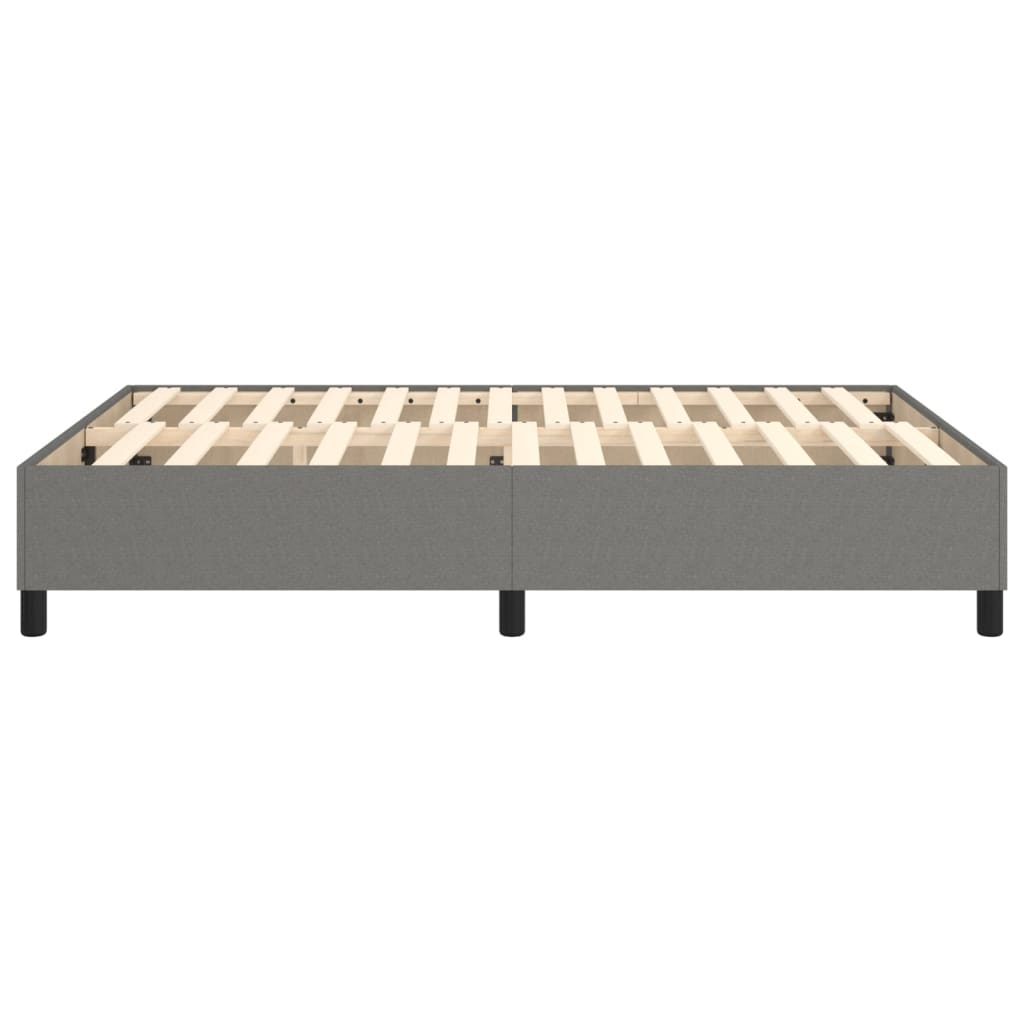 Boxspringbettgestell Dunkelgrau 140x200 cm Stoff