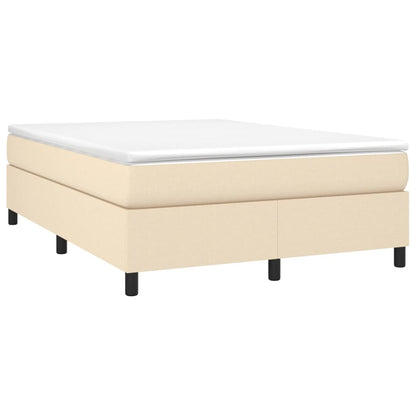Boxspringbettgestell Creme 140x200 cm Stoff