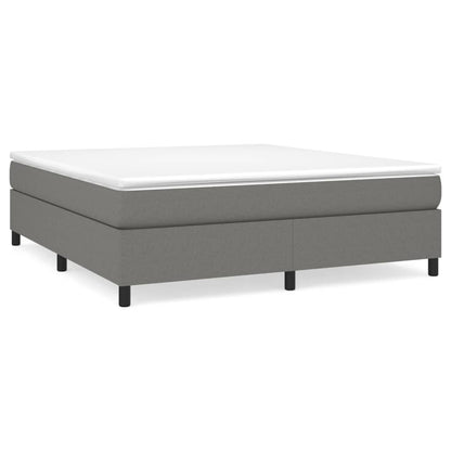 Boxspringbettgestell Dunkelgrau 160x200 cm Stoff