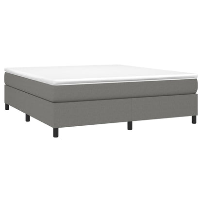 Boxspringbettgestell Dunkelgrau 160x200 cm Stoff