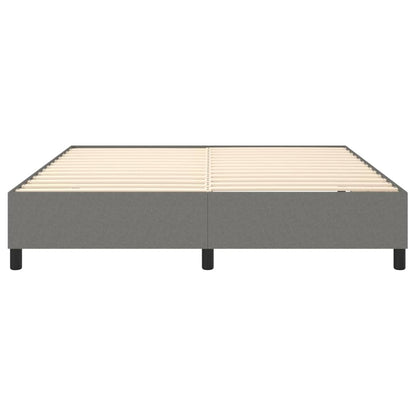 Boxspringbettgestell Dunkelgrau 160x200 cm Stoff