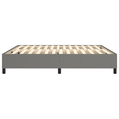 Boxspringbettgestell Dunkelgrau 160x200 cm Stoff