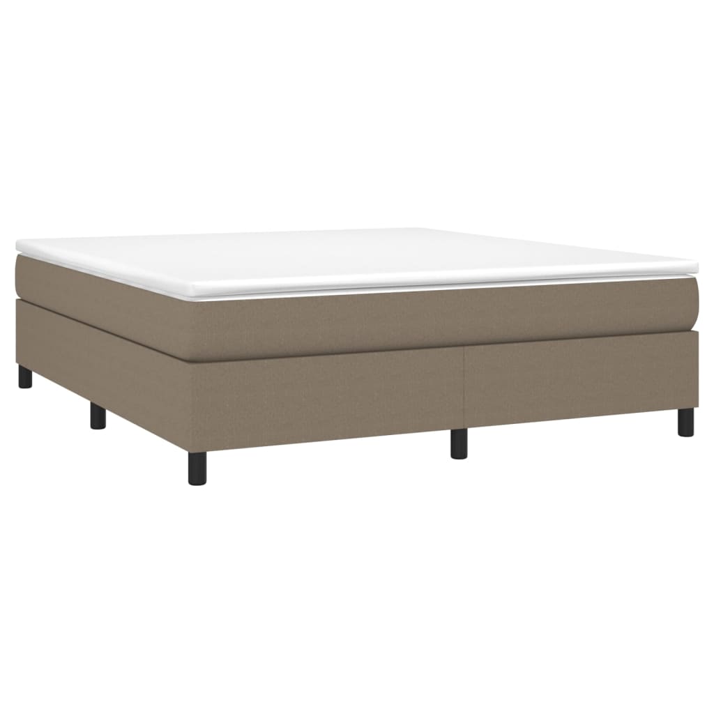 Boxspringbettgestell Taupe 160x200 cm Stoff