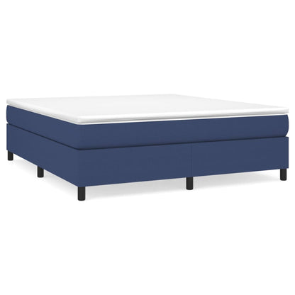 Boxspringbettgestell Blau 160x200 cm Stoff