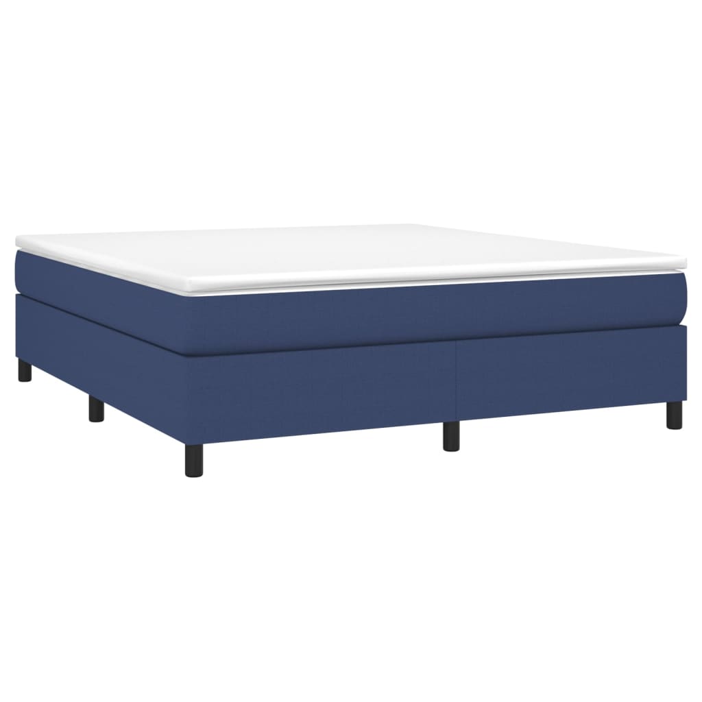 Boxspringbettgestell Blau 160x200 cm Stoff