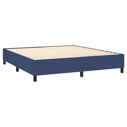 Boxspringbettgestell Blau 160x200 cm Stoff
