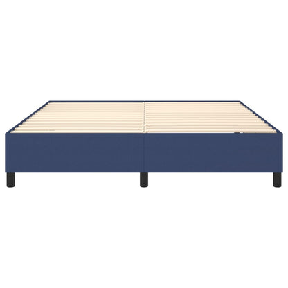 Boxspringbettgestell Blau 160x200 cm Stoff