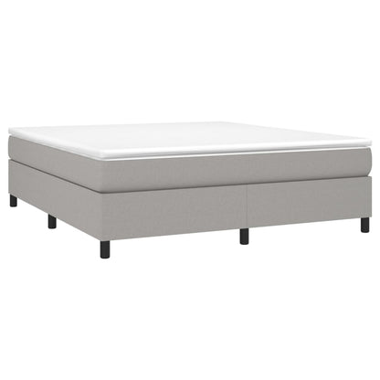 Boxspringbettgestell Hellgrau 180x200 cm Stoff