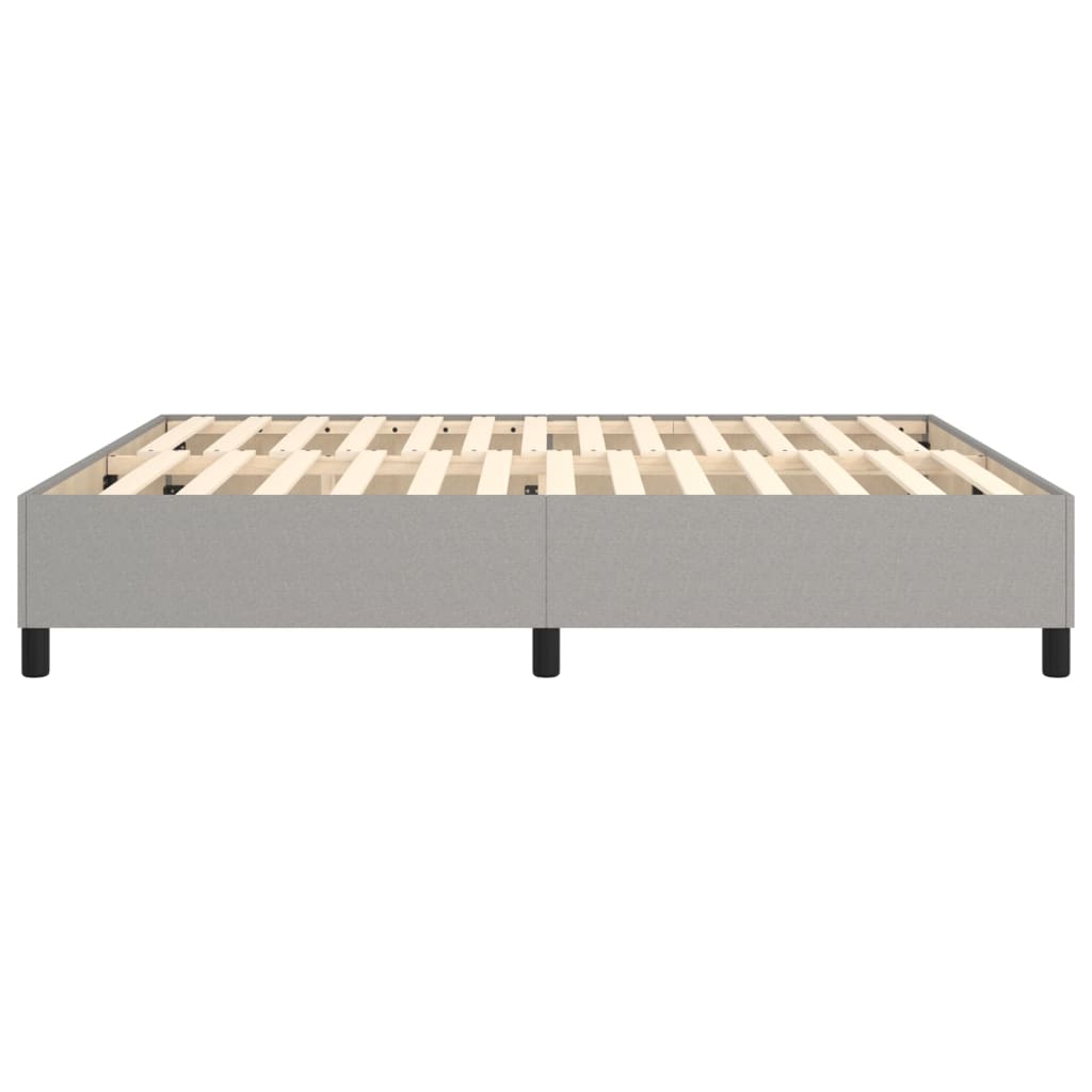 Boxspringbettgestell Hellgrau 180x200 cm Stoff