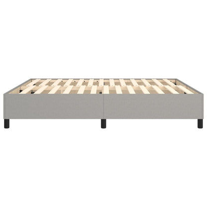 Boxspringbettgestell Hellgrau 180x200 cm Stoff