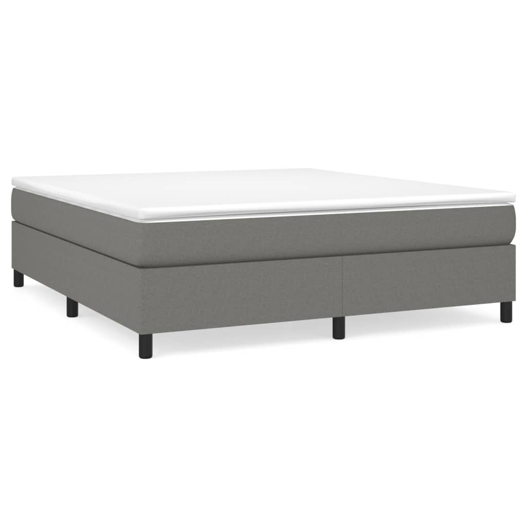 Boxspringbettgestell Dunkelgrau 180x200 cm Stoff