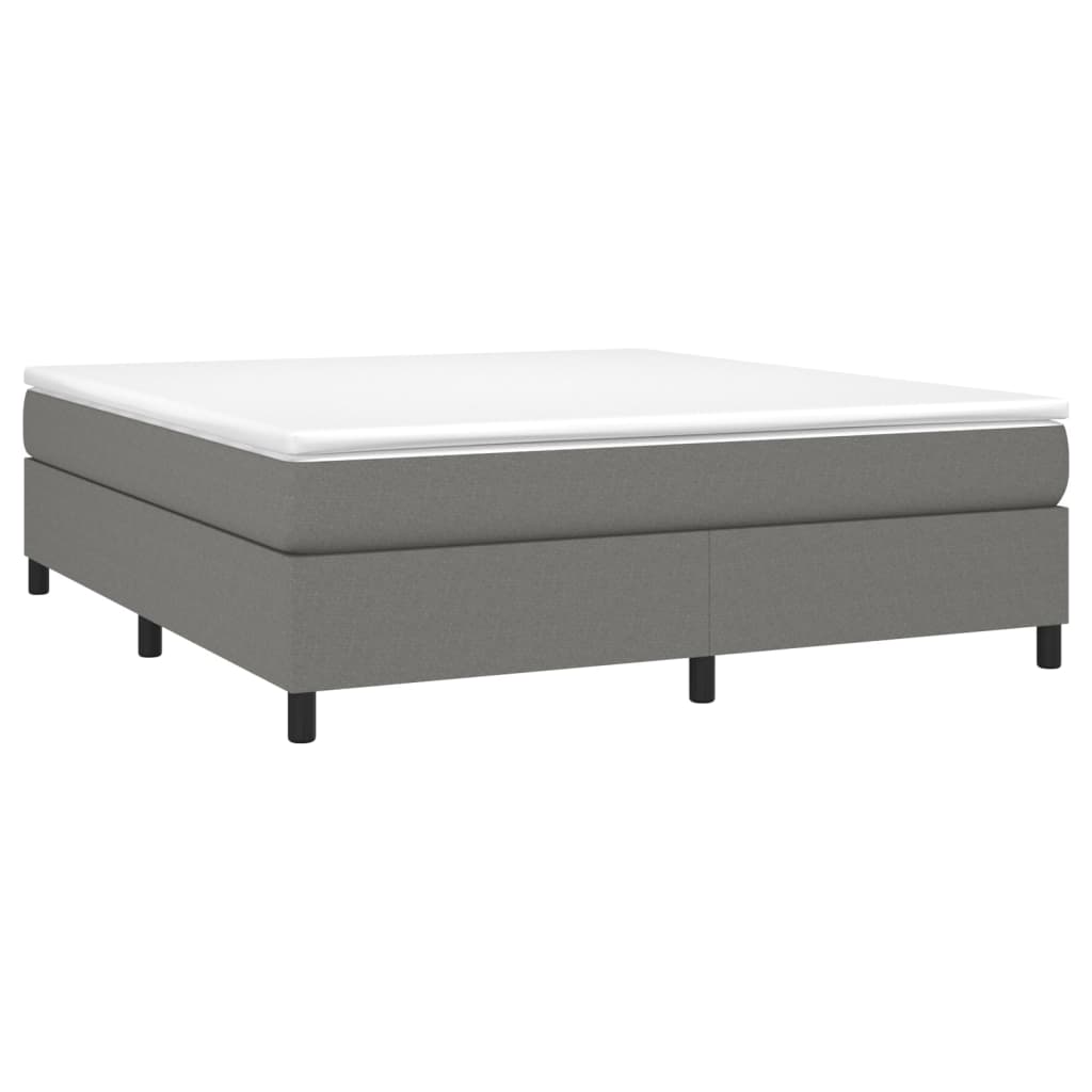 Boxspringbettgestell Dunkelgrau 180x200 cm Stoff