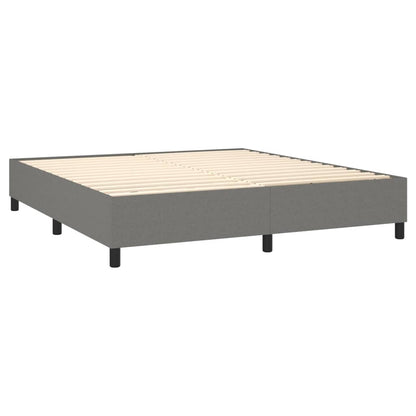 Boxspringbettgestell Dunkelgrau 180x200 cm Stoff