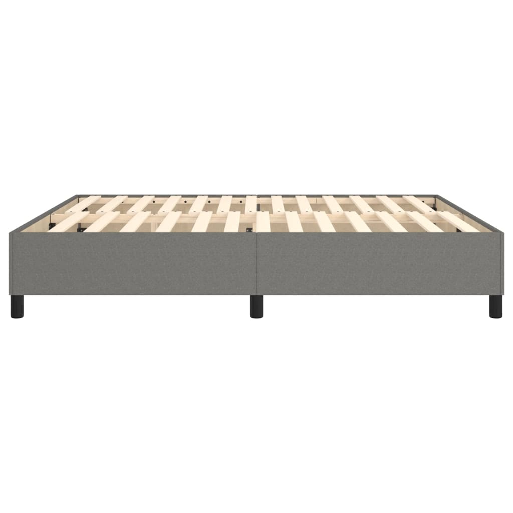 Boxspringbettgestell Dunkelgrau 180x200 cm Stoff