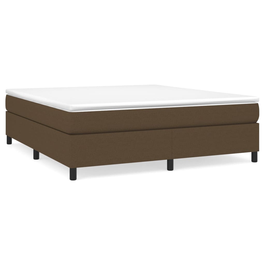 Boxspringbettgestell Dunkelbraun 180x200 cm Stoff