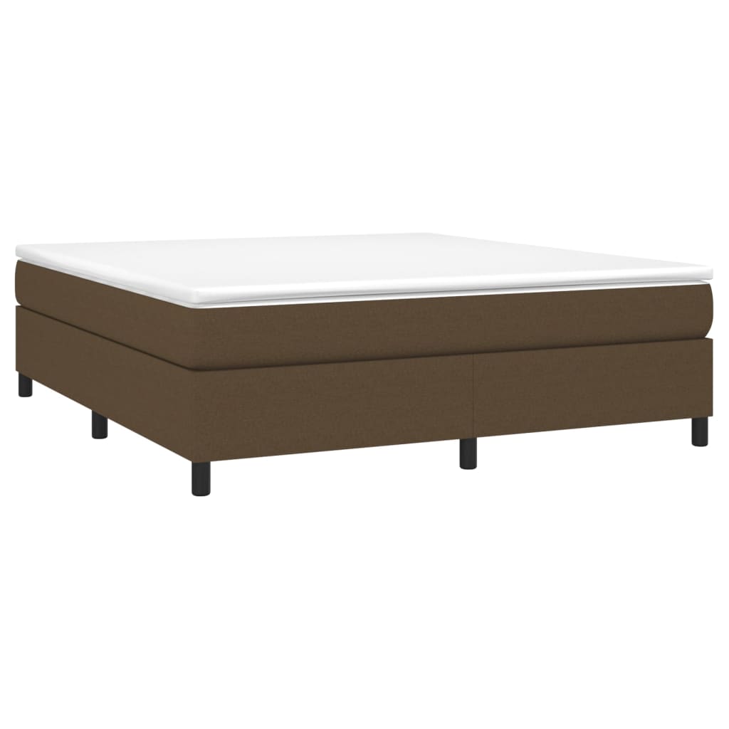 Boxspringbettgestell Dunkelbraun 180x200 cm Stoff