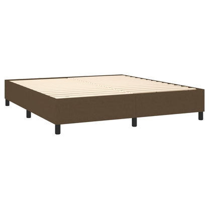 Boxspringbettgestell Dunkelbraun 180x200 cm Stoff
