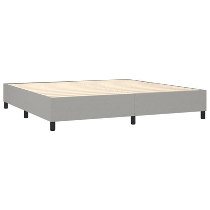 Boxspringbettgestell Hellgrau 200x200 cm Stoff