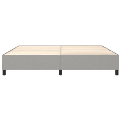 Boxspringbettgestell Hellgrau 200x200 cm Stoff