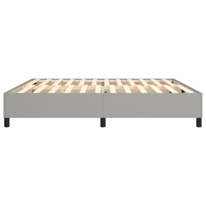 Boxspringbettgestell Hellgrau 200x200 cm Stoff