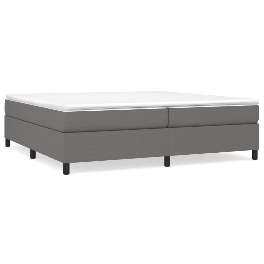 Boxspringbettgestell Dunkelgrau 200x200 cm Stoff