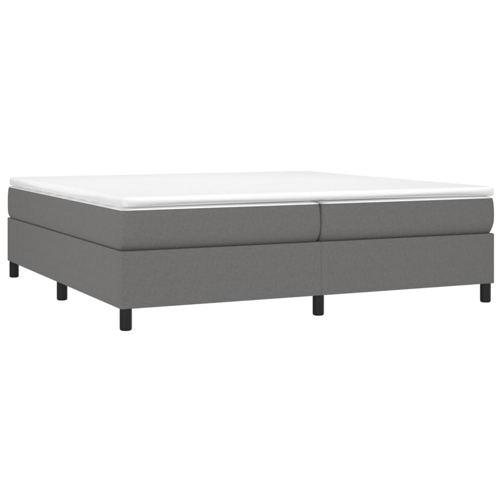 Boxspringbettgestell Dunkelgrau 200x200 cm Stoff