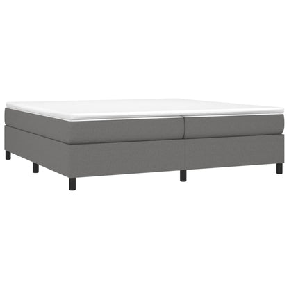 Boxspringbettgestell Dunkelgrau 200x200 cm Stoff