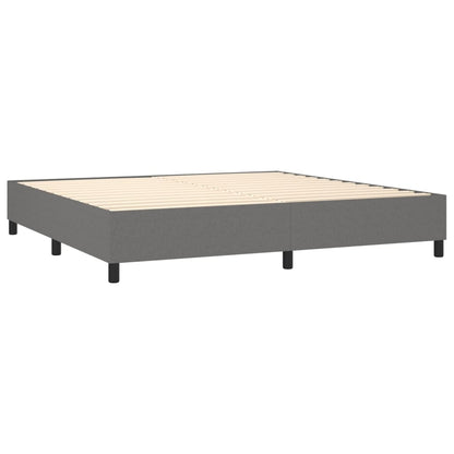 Boxspringbettgestell Dunkelgrau 200x200 cm Stoff