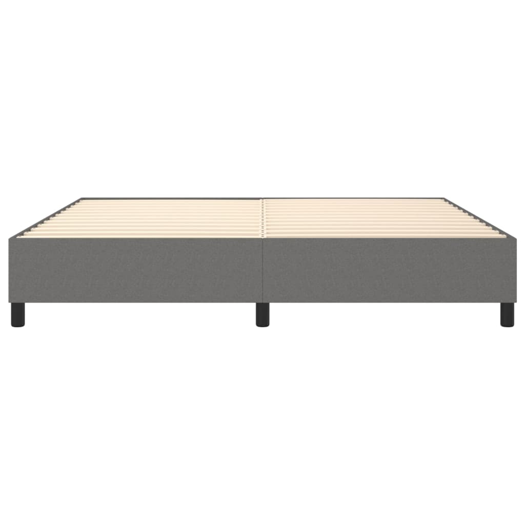 Boxspringbettgestell Dunkelgrau 200x200 cm Stoff