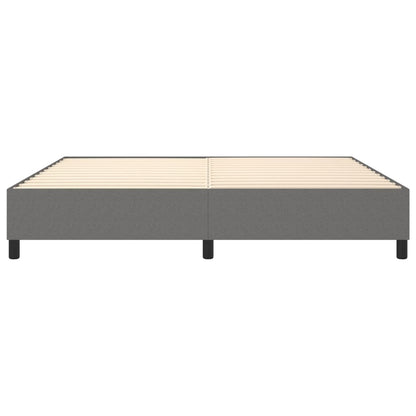 Boxspringbettgestell Dunkelgrau 200x200 cm Stoff