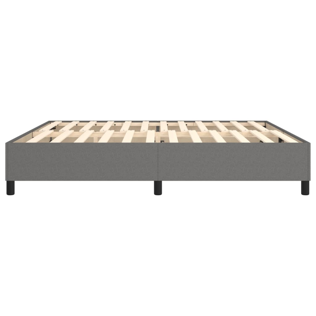 Boxspringbettgestell Dunkelgrau 200x200 cm Stoff
