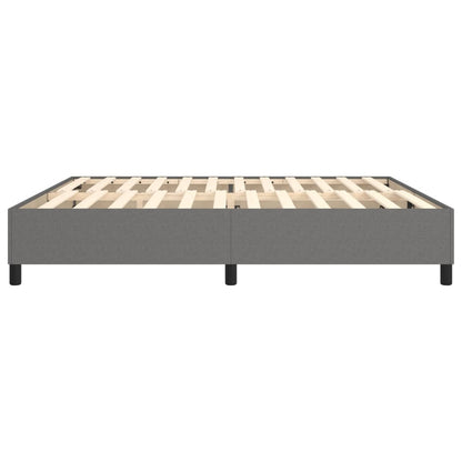Boxspringbettgestell Dunkelgrau 200x200 cm Stoff