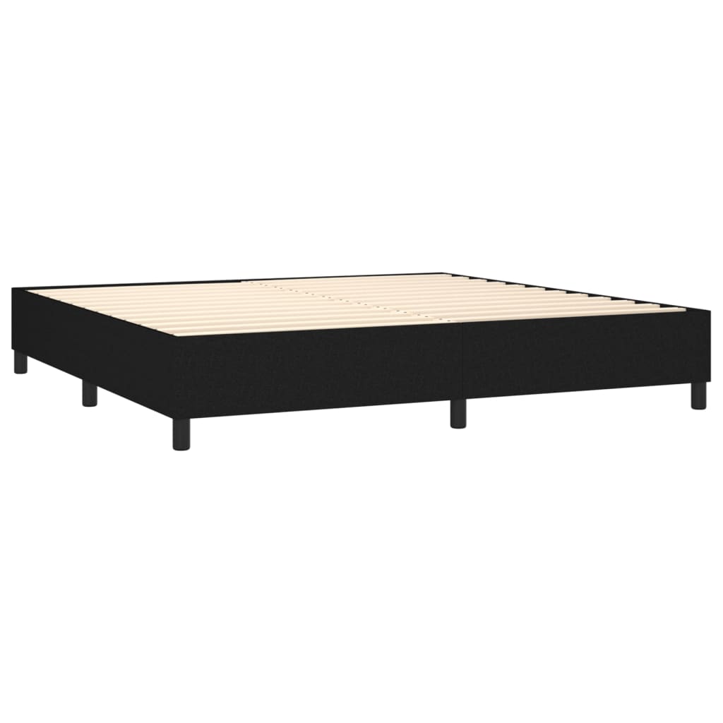 Boxspringbettgestell Schwarz 200x200 cm Stoff