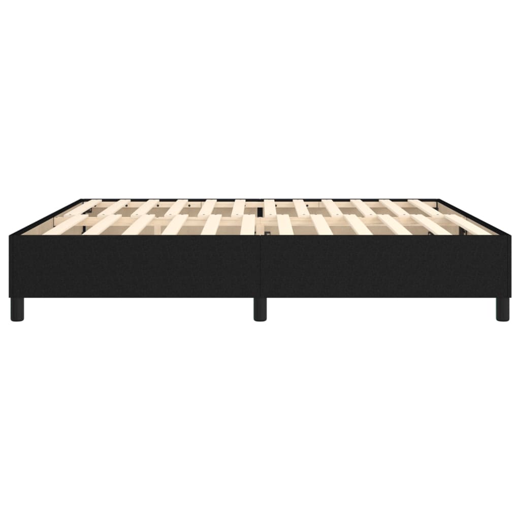 Boxspringbettgestell Schwarz 200x200 cm Stoff