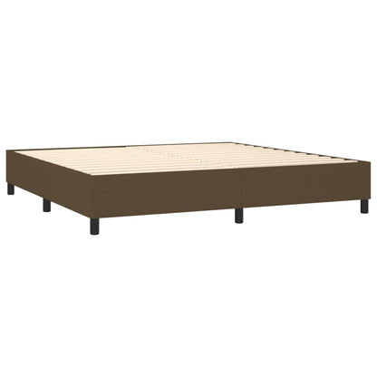 Boxspringbettgestell Dunkelbraun 200x200 cm Stoff