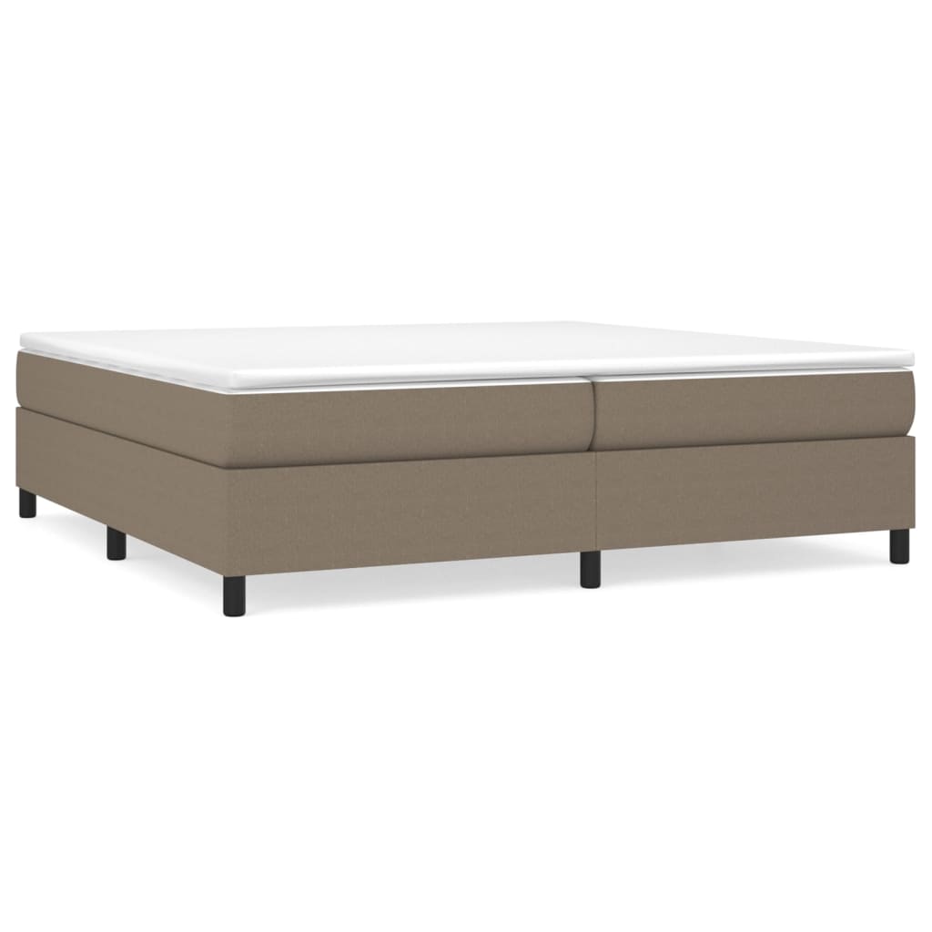 Boxspringbettgestell Taupe 200x200 cm Stoff