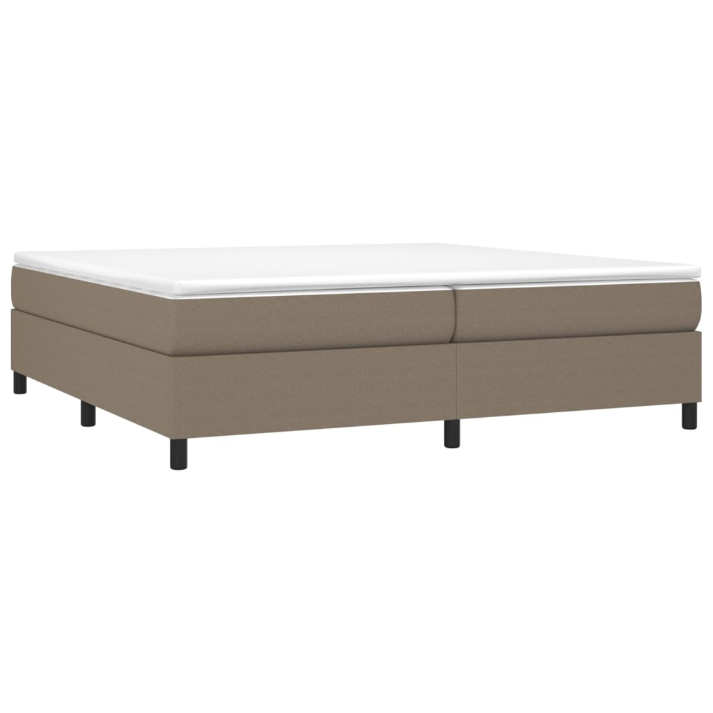 Boxspringbettgestell Taupe 200x200 cm Stoff