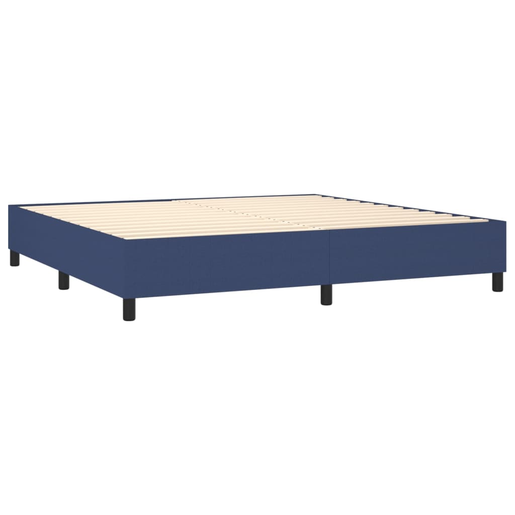 Boxspringbettgestell Blau 200x200 cm Stoff