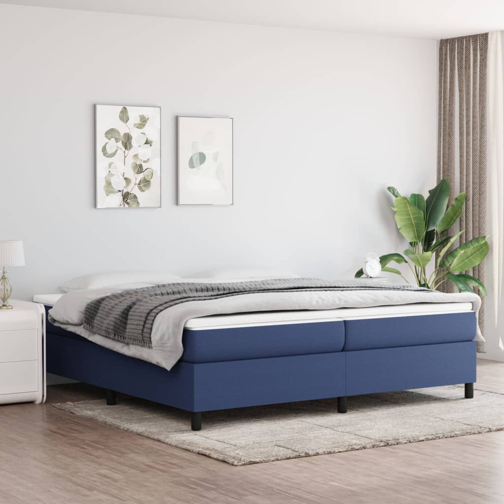 Boxspringbettgestell Blau 200x200 cm Stoff