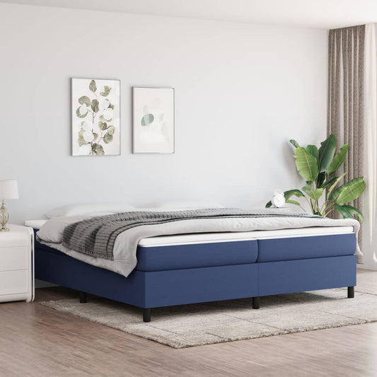 Boxspringbettgestell Blau 200x200 cm Stoff