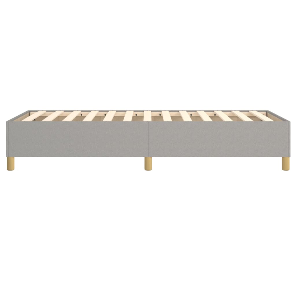 Boxspringbettgestell Hellgrau 80x200 cm Stoff