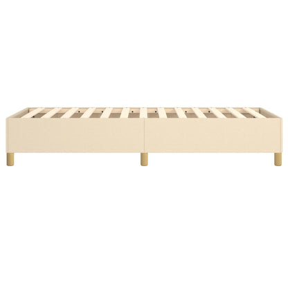Boxspringbettgestell Creme 80x200 cm Stoff