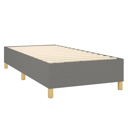Boxspringbettgestell Dunkelgrau 90x190 cm Stoff